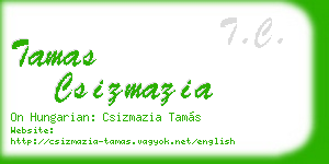tamas csizmazia business card