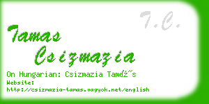 tamas csizmazia business card